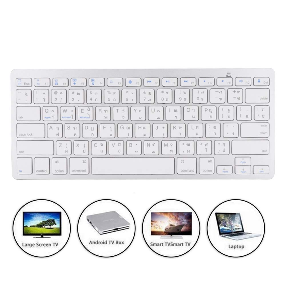 Apple Keyboard ワイヤレスキーボード　タイ語 Amazon | ASHATA Bluetooth ワイヤレスキーボード 多機能 タイ語超薄型